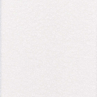 White Floral Stem Tone-on-Tone Solid