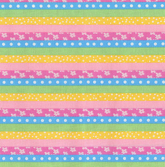 Rainbow Unicorns Pastel Flower Stripe  Coordinate by Fabric Traditions, SKU# 16441-B