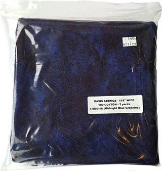 Midnight Blue Crackles 118" wide-back fabric by Oasis Fabrics, SKU# 47802-18 - 3 yards
