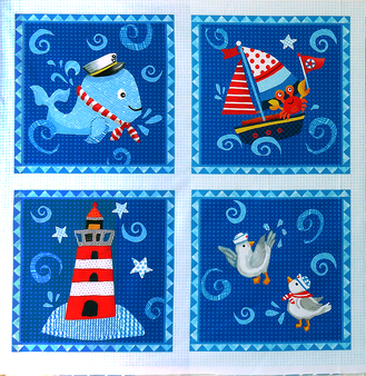 Baby Beluga Panel by P&B Textiles, SKU# 04678-PA