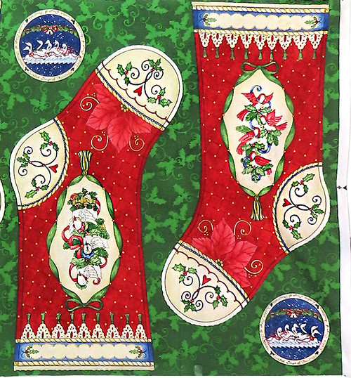 12 Days of Christmas Stocking Panel