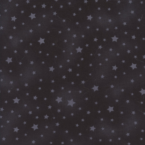 Heros on Parade Black Tone-on-Tone Stars Allover
