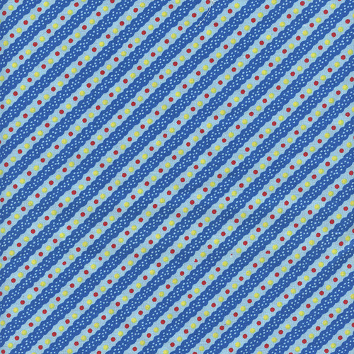 Cute as a Bug Blue Diagonal Stripe