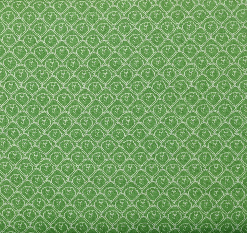 Paddington Bear Green Tone-on-Tone Bear Head Outline