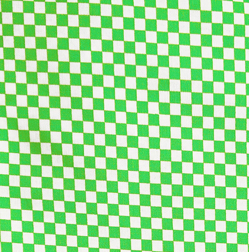 Lime & White 1/4" Checkered