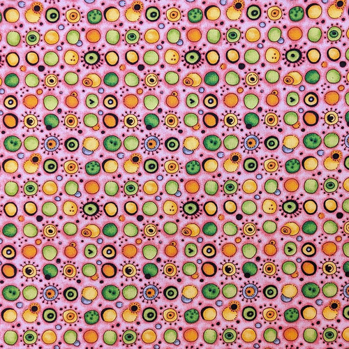 I Love You Zoo Silly Circles on Pink by Quilting Treasures, SKU# 25628-P