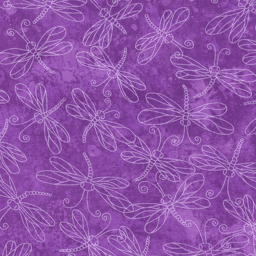 Sundrenched Tone-on-Tone Dragonflies on Purple