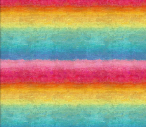 3 Wishes, Good Vibes Rainbow Stripe by 3 Wishes Fabric, SKU #18664-MLT
