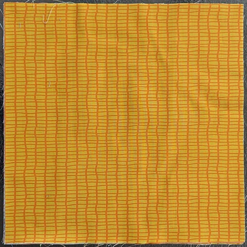 On the Go Orange Plaid - 12 1/2" Block