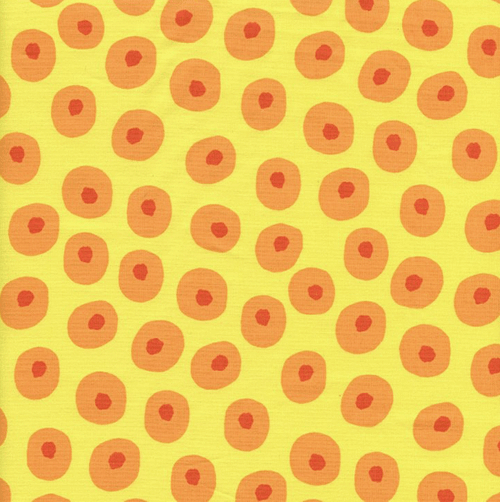 Safari Sweethearts Gold Spotted Dots - 12 1/2" Block