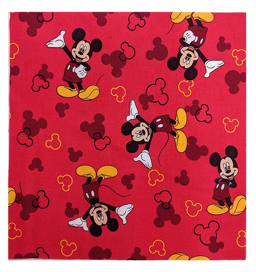 Mickey Mouse on Red  - 8 1/2" Sq