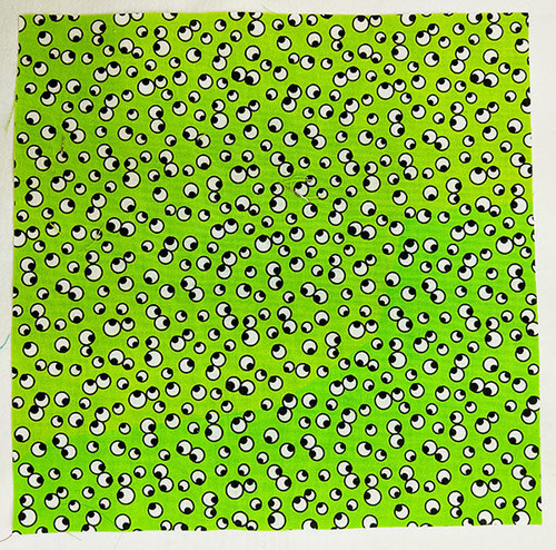 Googly Eyes on Lime 8 1/2" sq