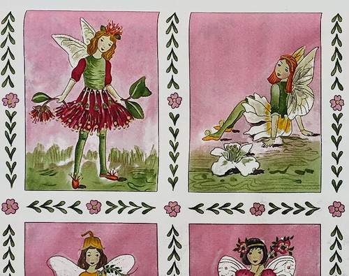 Flora Fairy Blocks on Pink