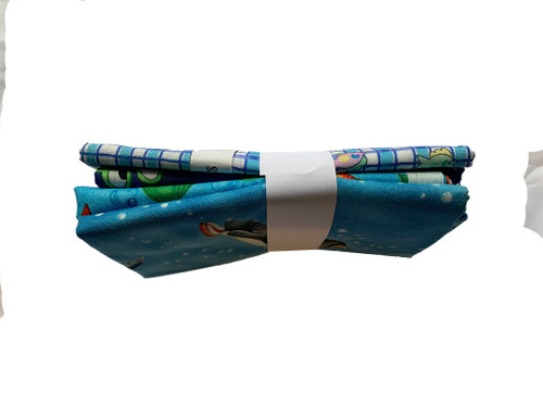 Aquatic Blues Novelty Assorted F4 Bundle