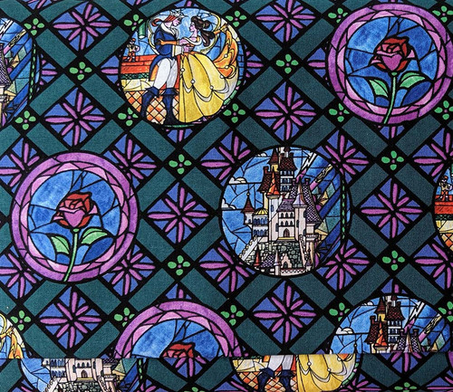 Belle Beauty & the Beast Stained Glass by Springs Creative