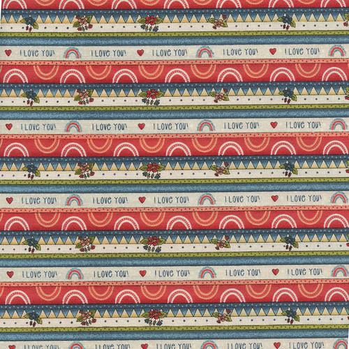 Our Greatest Gift - I Love You Multi Stripe by Henry Glass, SKU# 775-77