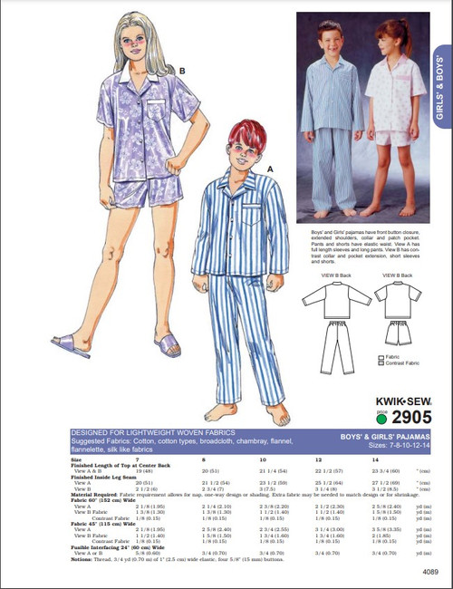 Kwik Sew Pattern 2905