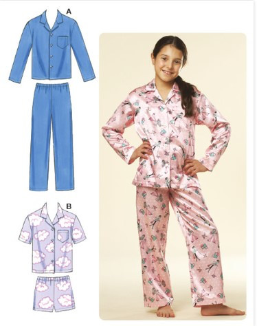 Kwik Sew Boys and Girls Pajamas Pattern 3604
