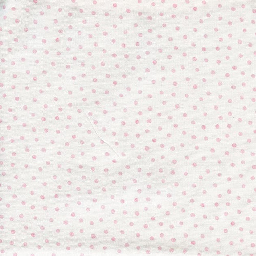 Ballet Bunny Pink Polka Dot on White by Timeless Treasures, SKU # DOT-CD2252-Wht