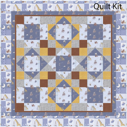 Safari Stargazing Bedtime Baby Quilt Kit