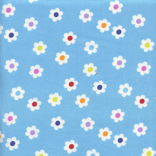 E60-1197-BLU, The Happy Garden Floral Coordinate Blue