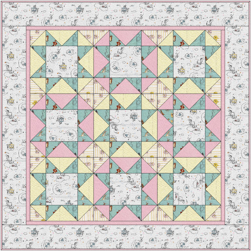 Winnie the Pooh Dreamtime finished quilt for Kit 35058