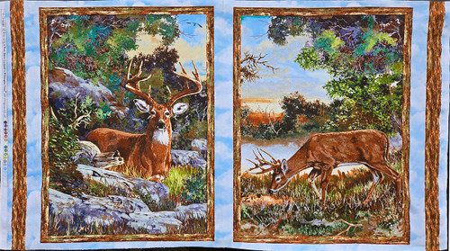 A Change of Scenery Flannel Panel by Wade Butler for Wilmington Prints, SKU# 63000-427