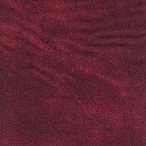 Burgundy Red Suede Flannel