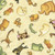 Sea of Dreams Animals Tossed on Lt. Yellow Stars by South Sea Imports