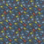 Little Monsters Multi Colored Frogs on Navy by Makower UK