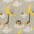 Twinkle, Twinkle Jungle Animals Taupe Flannelette Comfy Cotton Fabric by AE Nathan