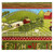 Farmland Farm Fresh Border Stripe - 8 1/2" Sq.