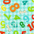 Best Friends Numbers on Aqua  Checkerboard
