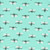 Furry and Bright Dog Bones Presents on Turquoise, SKU# 586-T