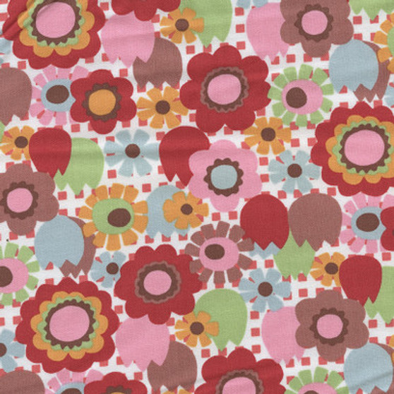 CUTIE PIE - Geometric Flowers on Pink