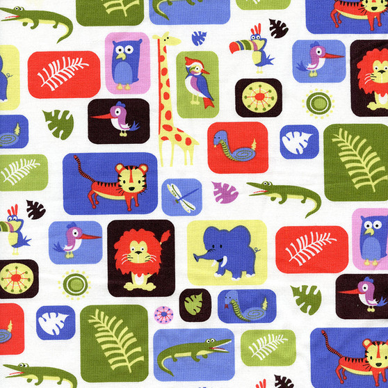 Jungle Jam Animals Boxed on White