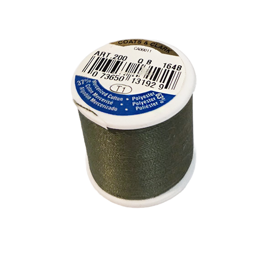 Coats & Clark Dual Duty All Purpose Thread - Olive Green, SKU# ART200-164B
