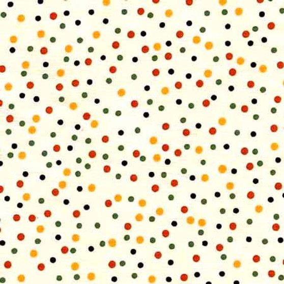 Bright Polka Dots on Cream