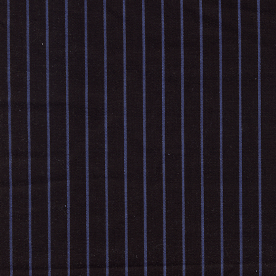 Black with Thin Navy Stripe