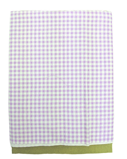 Lilac Gingham Flannelette