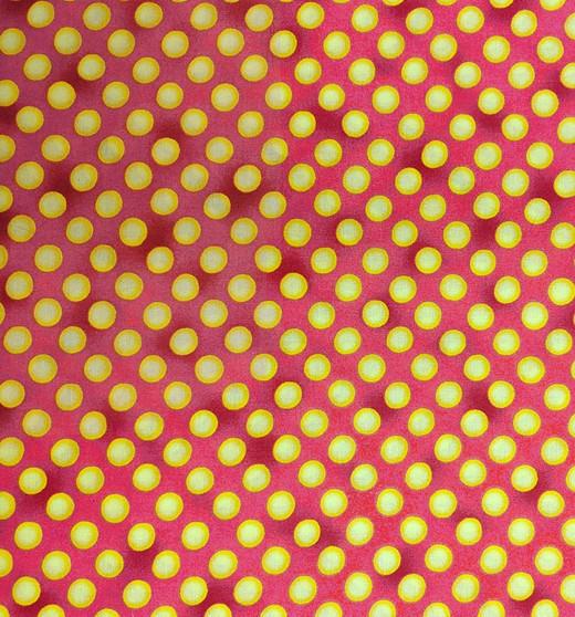 Hot Pink with Yellow Polka Dots