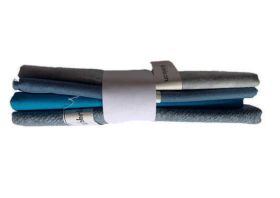 Blue/Grey Solid F4 Bundle