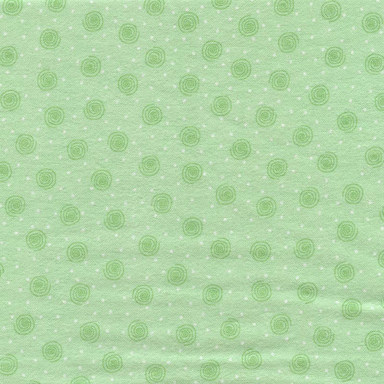 Mint Tone-on-Tone Swirls Flannelette