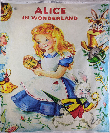 Alice in Wonderland Vintage Panel