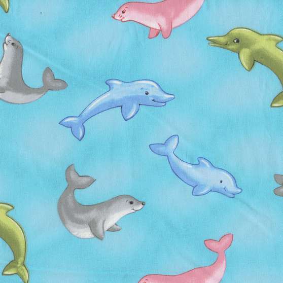 Sea of Dreams Ocean Friends on Turquoise by South Sea Imports