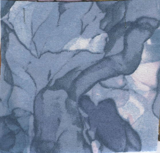 108" Wide-Back Flannel Smokey Blue Marble, SKU# 153028