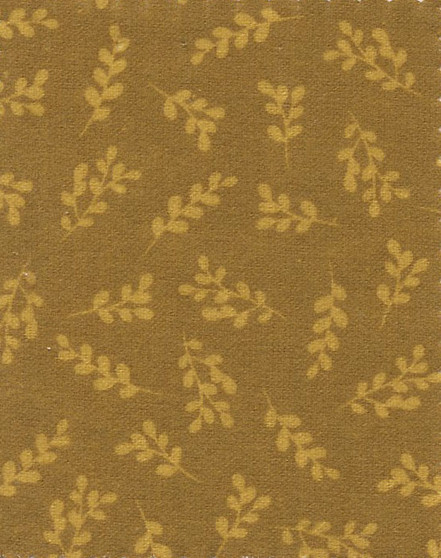 108" Wide-Back Flannel Ferns - Mustard Yellow, SKU# 145567-Mustard