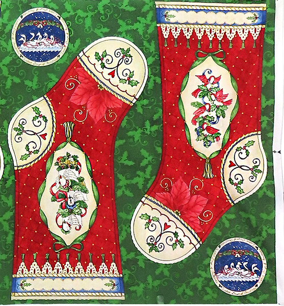 12 Days of Christmas Stocking Panel