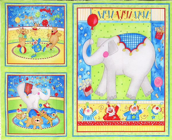 Clowning Around Large Blocks Panel