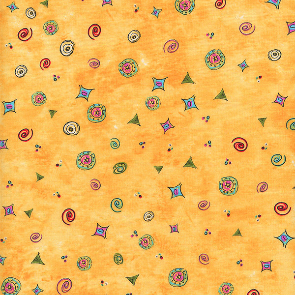 Garden Whimsy Geo Yellow